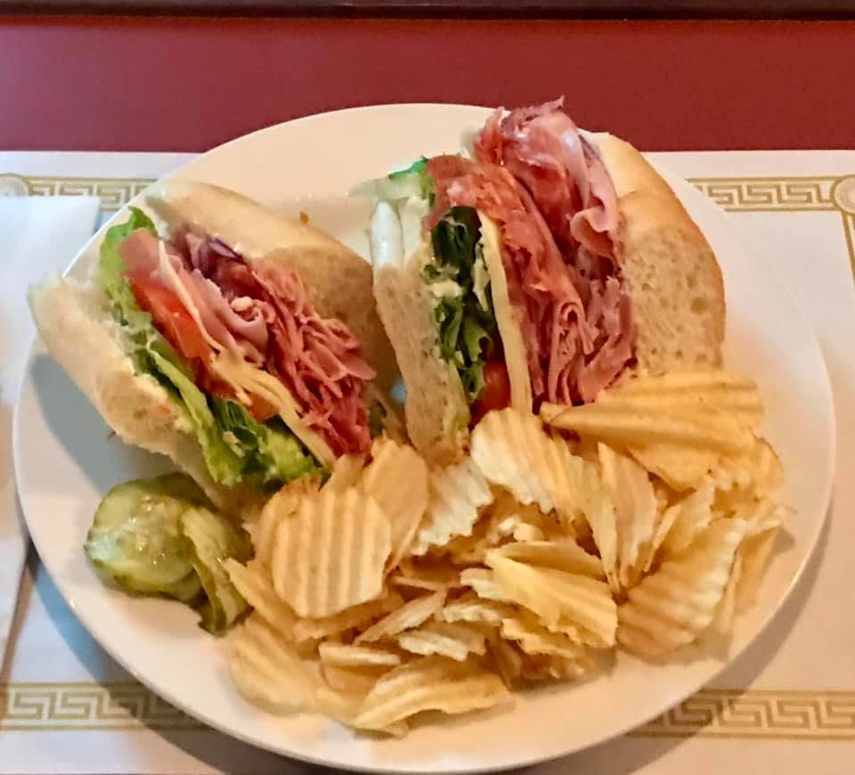 An Italian cold cut sub made at Johnny Dee’s