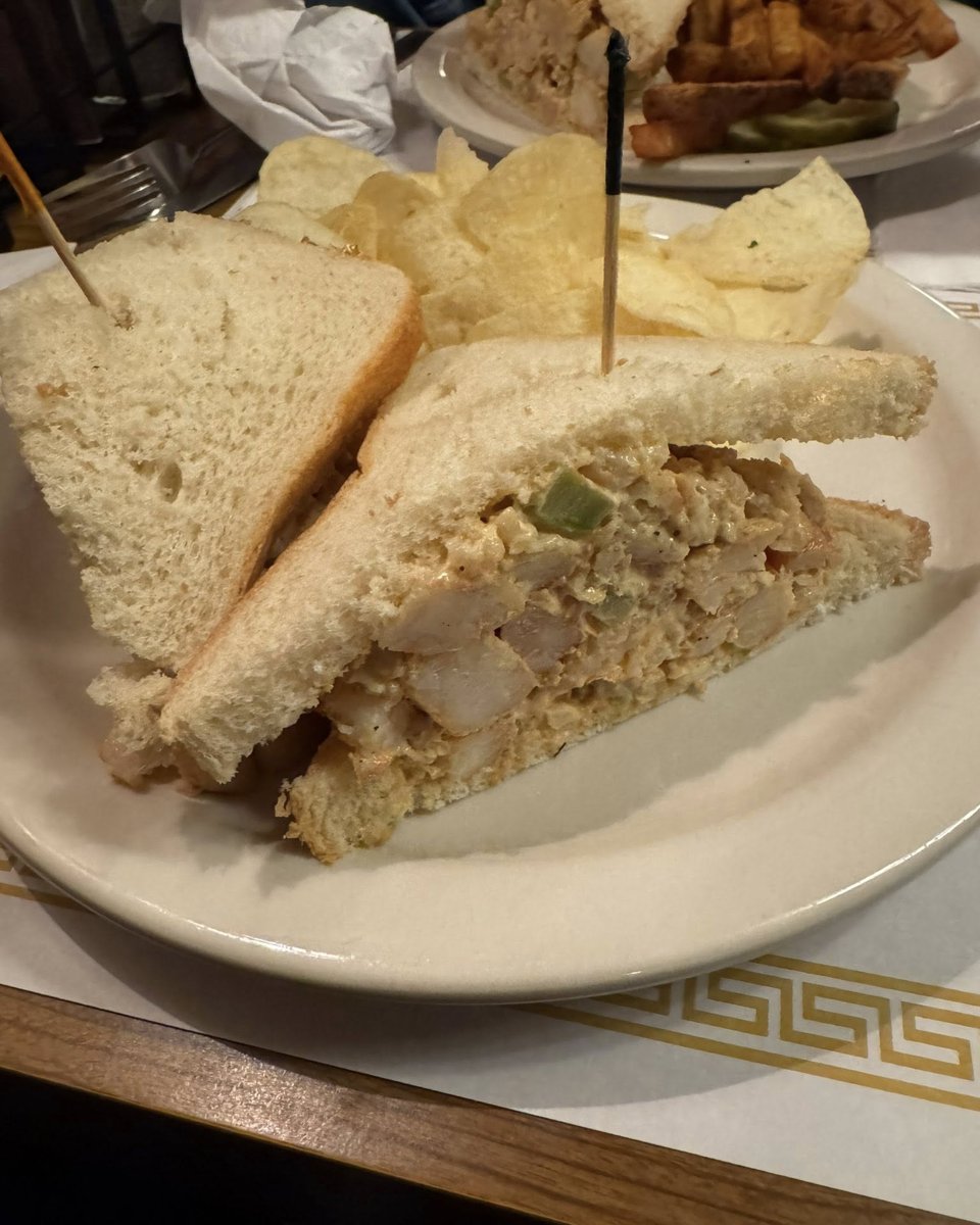 Shrimp salad sandwich at Johnny Dee’s Lounge