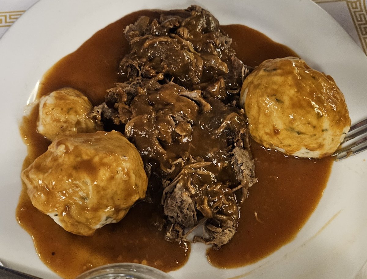 Sour beef & dumplings at Johnny Dee’s Lounge